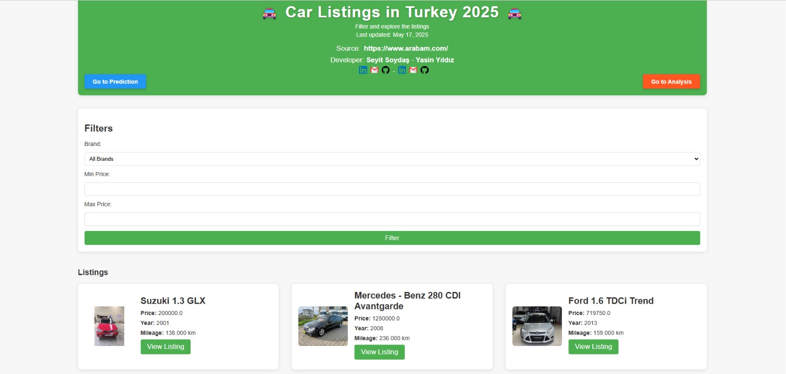 Araç İlanı Analizi