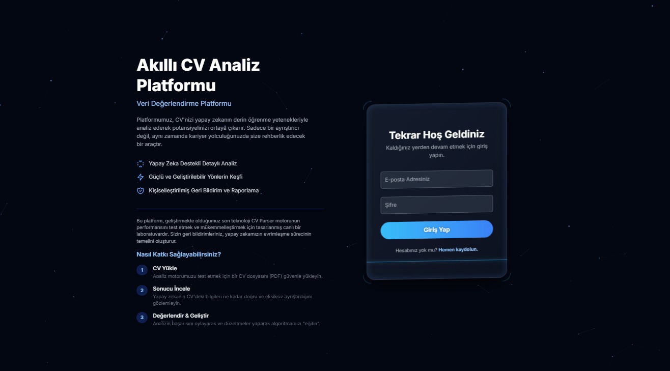 AI Destekli CV Analiz Sistemi